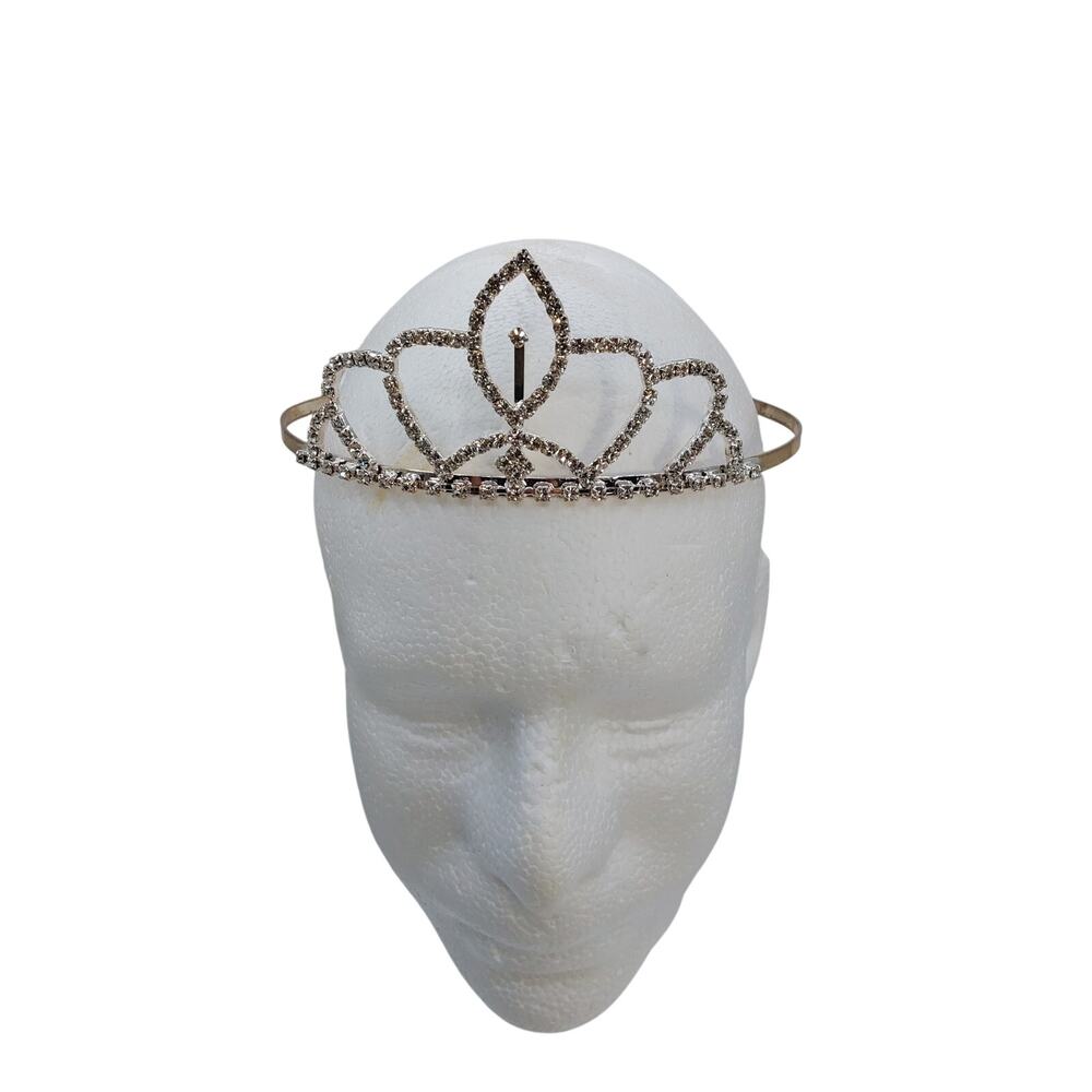 Rhinestone Quinceañera Prom Queen Crown Tiara EUC